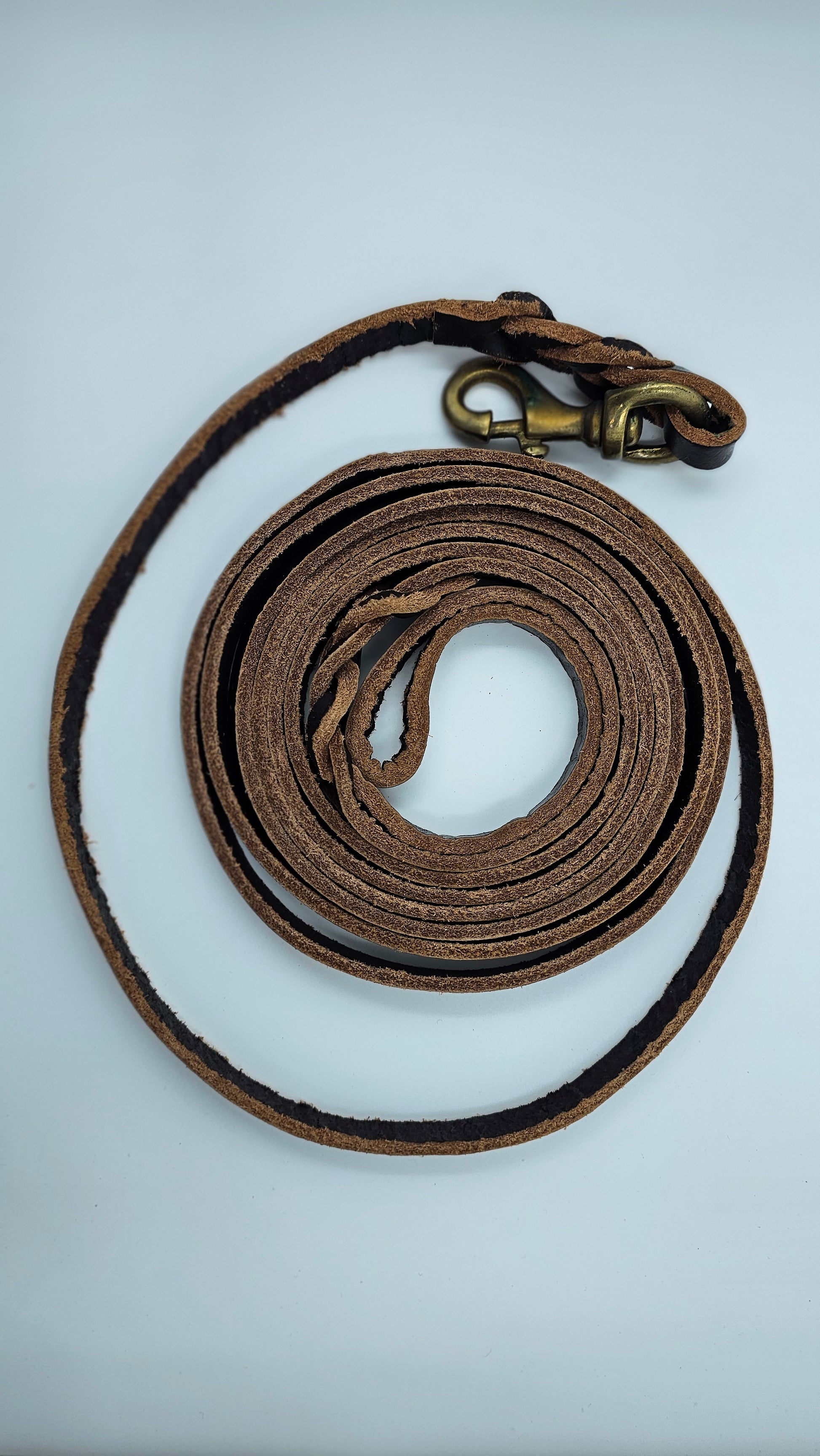 Premium Leather Dog Leash – 9 Feet Long