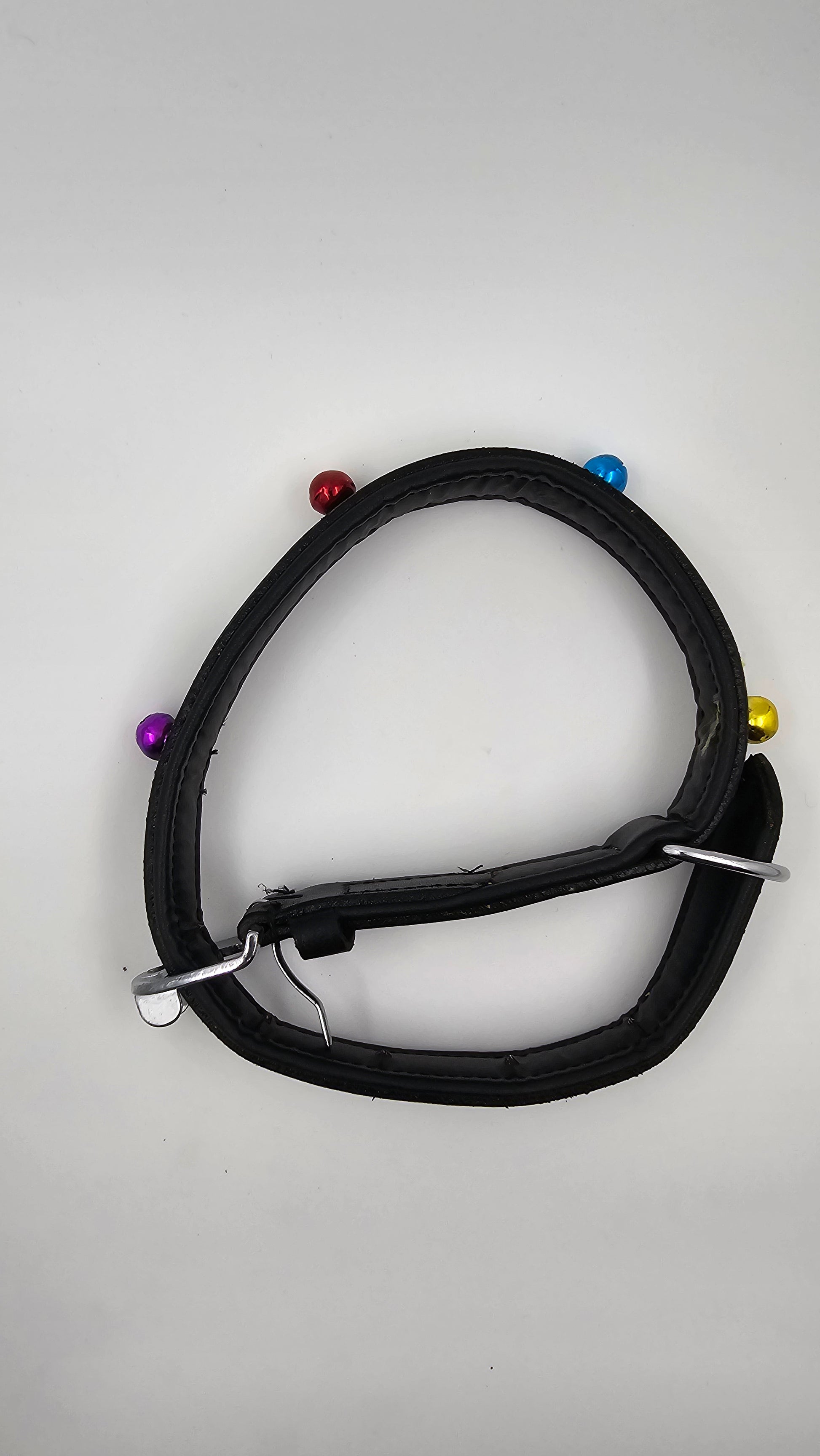 Premium Leather Pet Collar with Bells – Adjustable & Durable