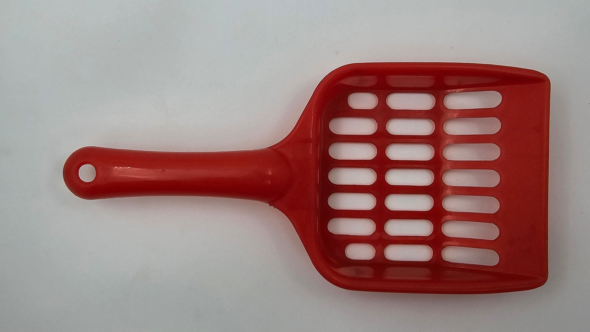 Red Plastic Cat Litter Scoop