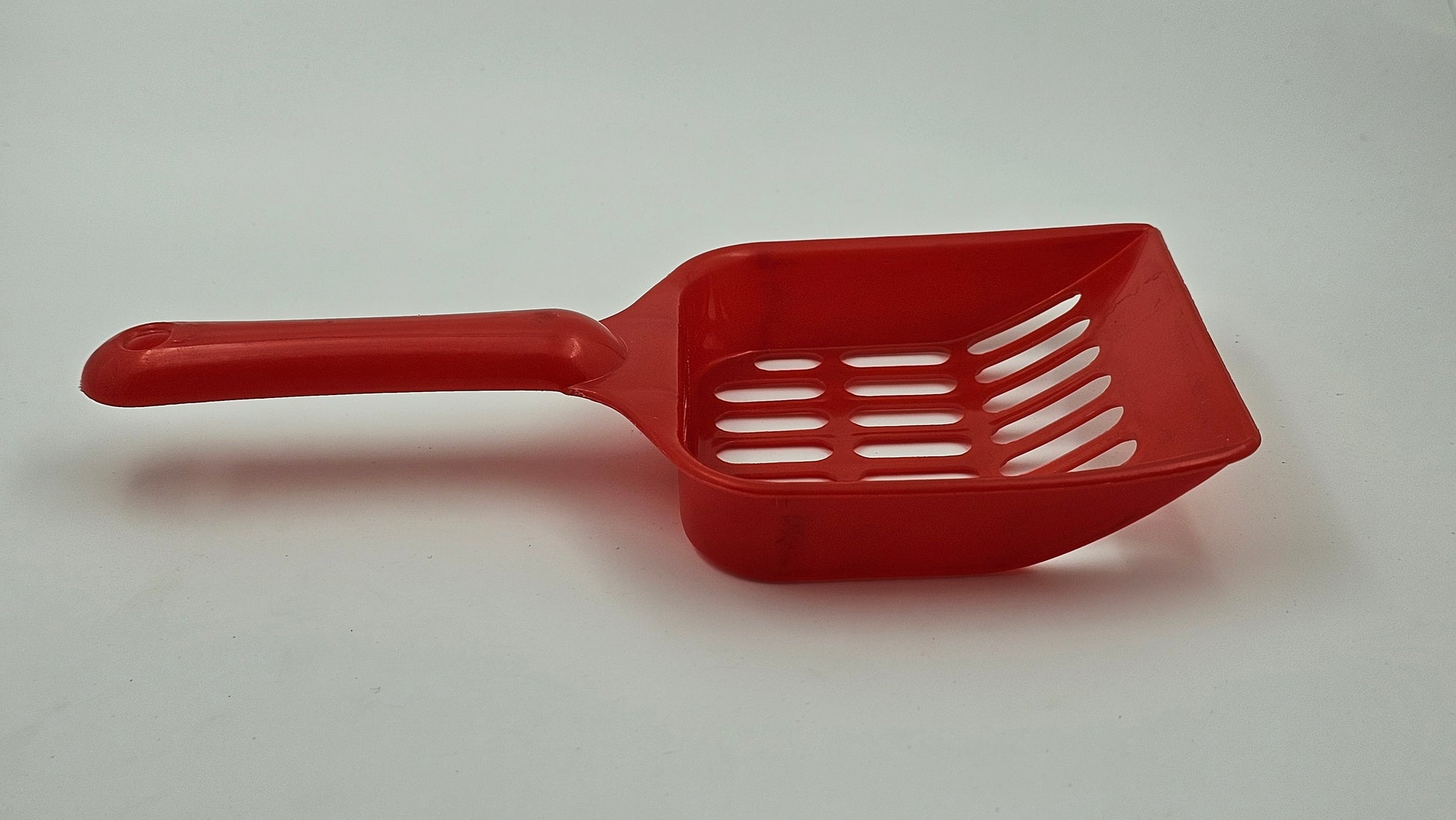Red Plastic Cat Litter Scoop