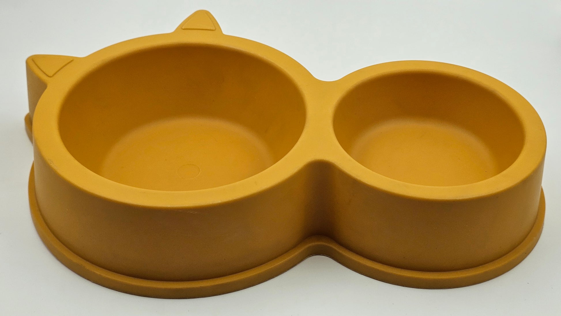 Cute Cat-Ear Dual Pet Bowl – Food & Water Feeder for Cats and Small Dogs