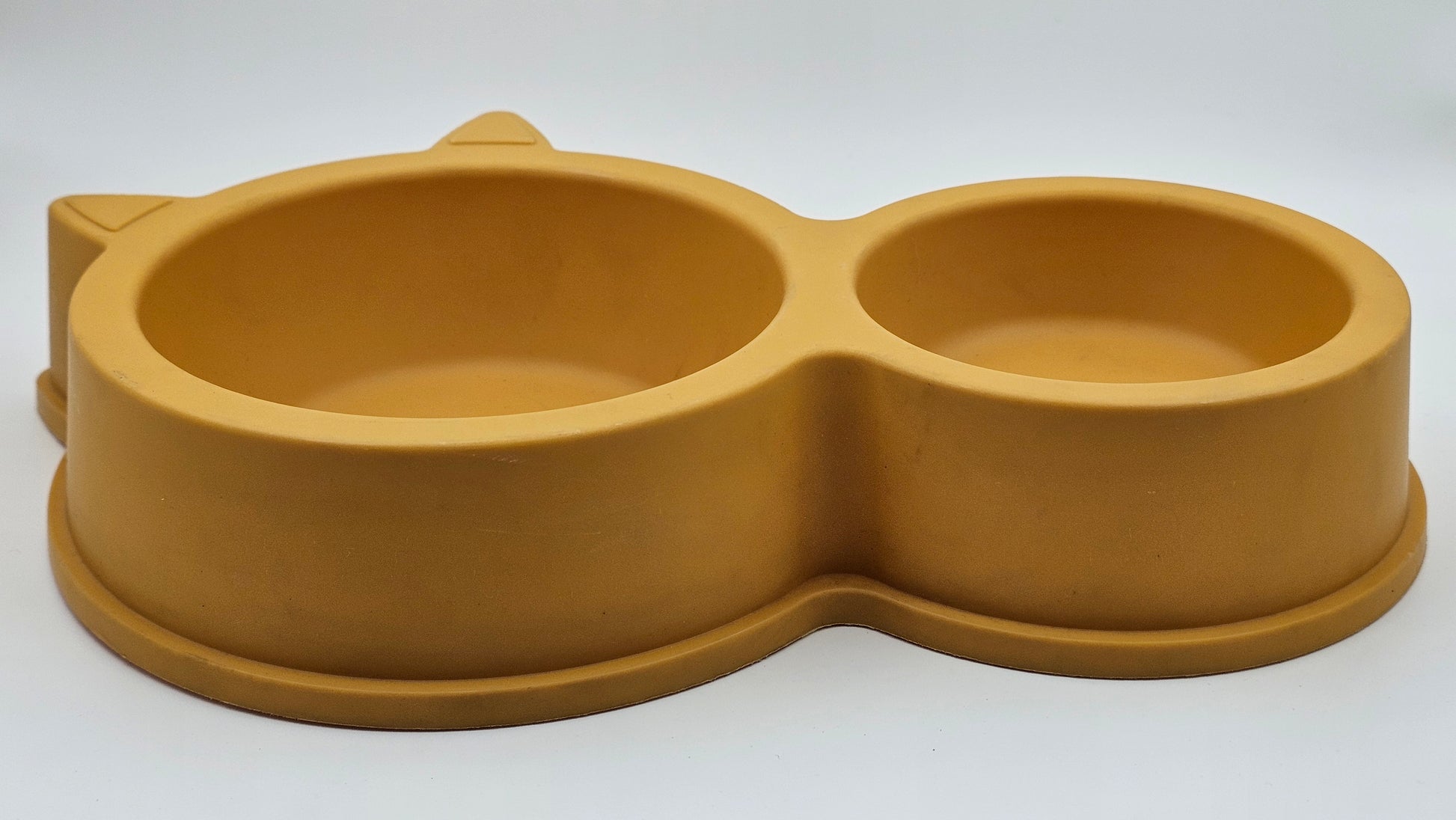 Cute Cat-Ear Dual Pet Bowl – Food & Water Feeder for Cats and Small Dogs