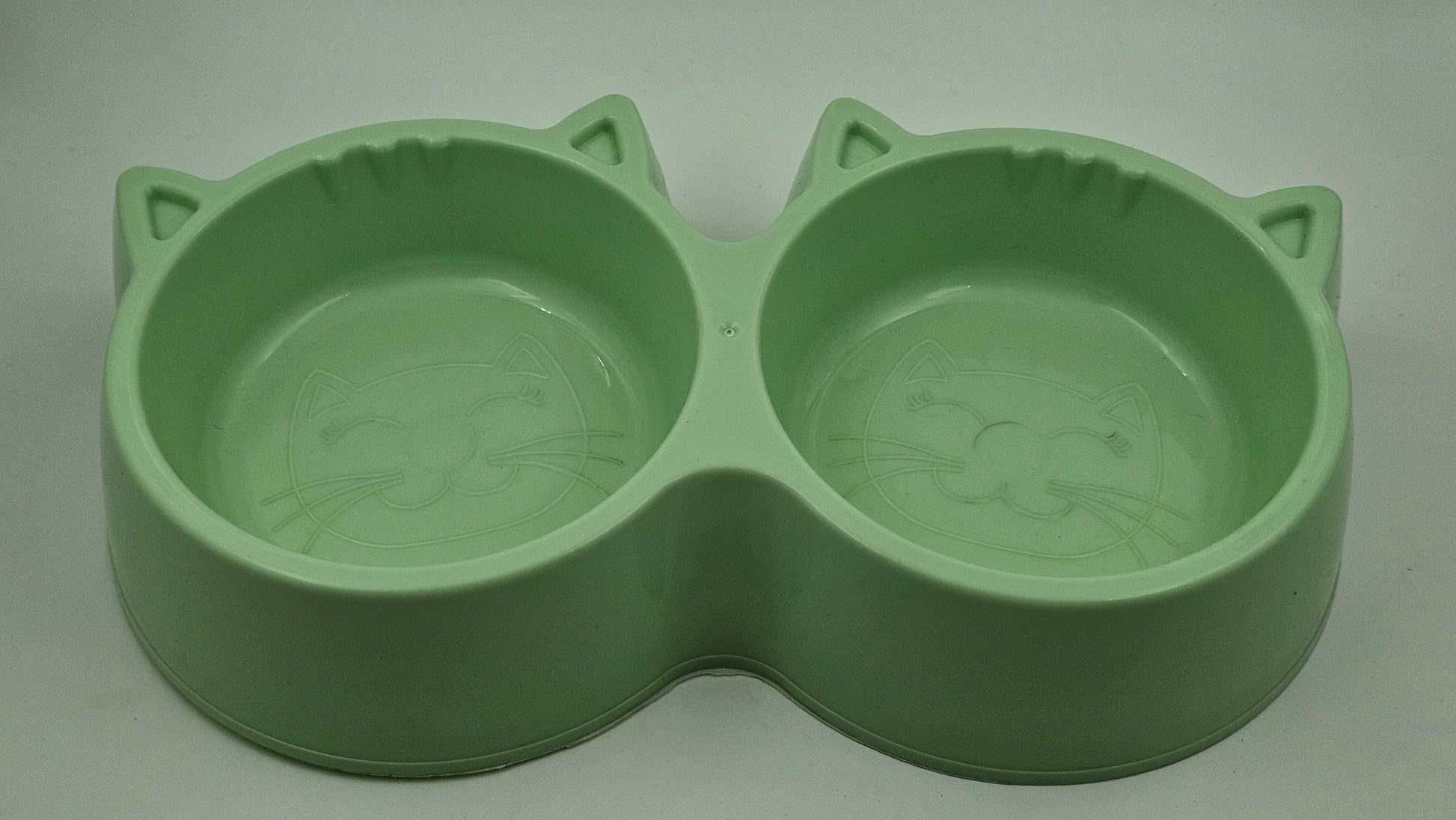 Cute Dual Cat Bowl – Small | Food & Water Feeder for Pets