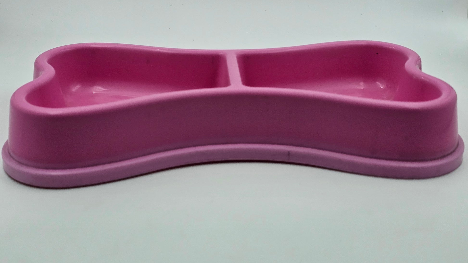 Dual Section Bone-Shaped Pet Bowl
