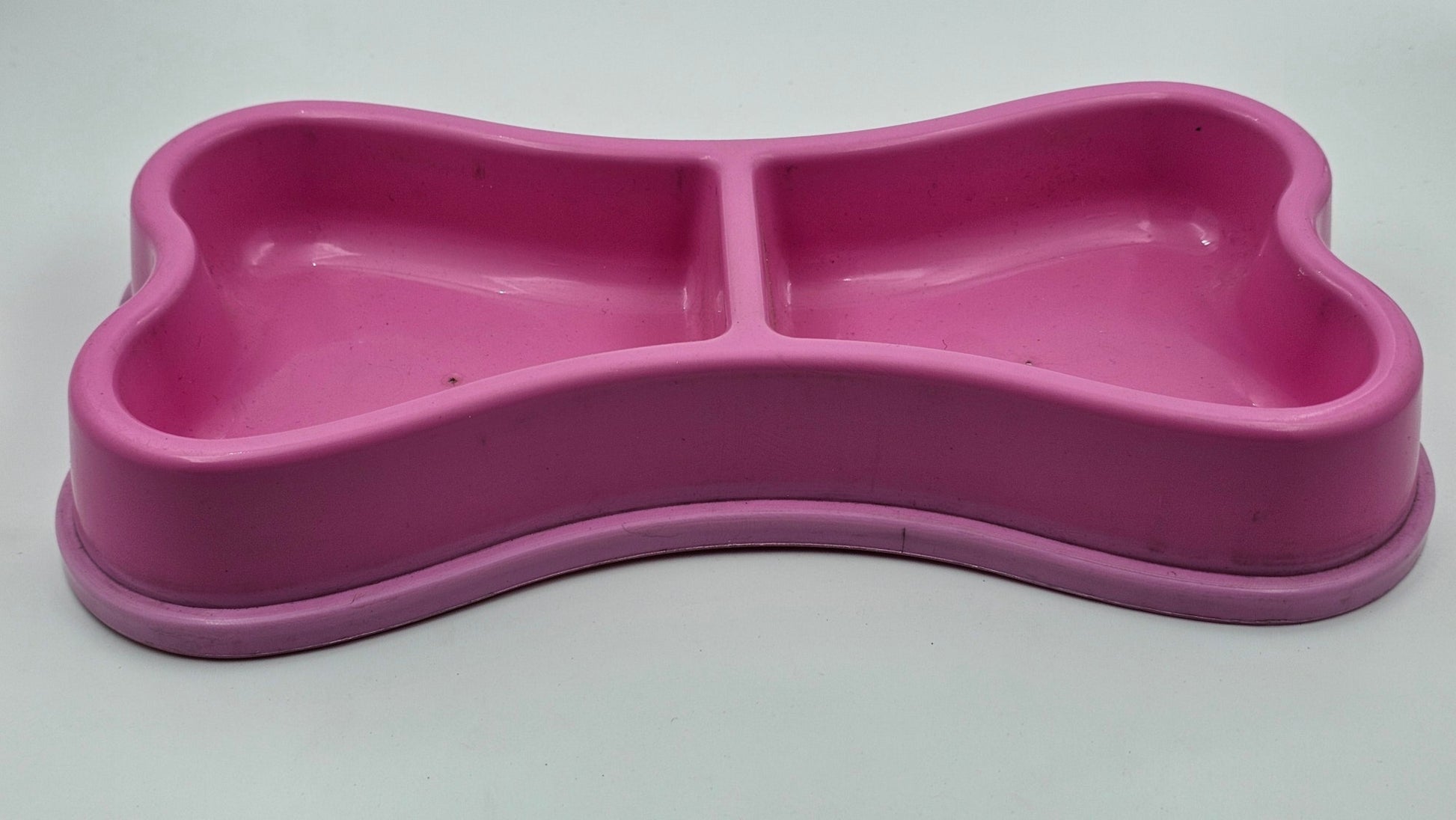 Dual Section Bone-Shaped Pet Bowl