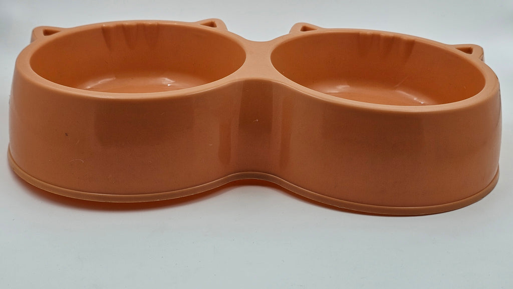 Cute Dual Cat Bowl Big – Food & Water Feeder for Pets